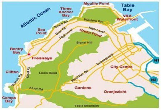 mappa di bantry bay Città del Capo