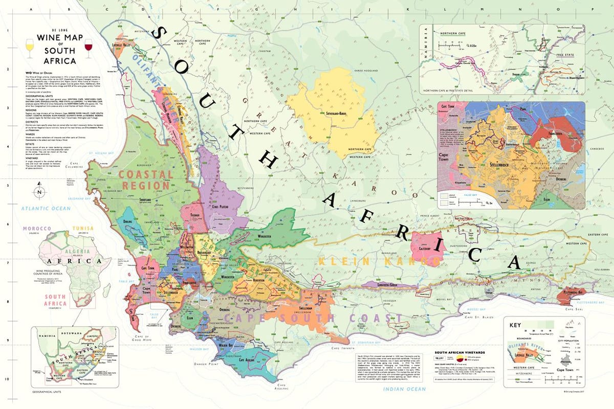 mappa di franschhoek cantine