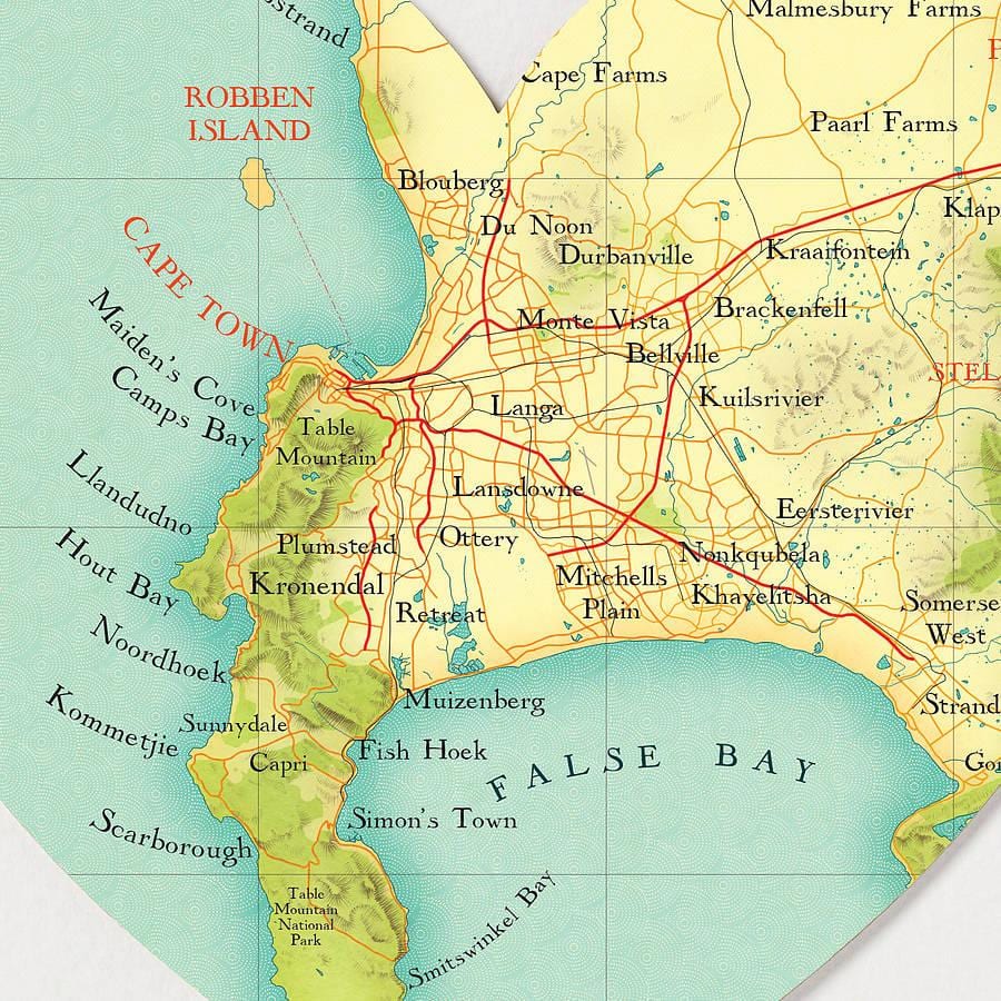 Città del capo mappa di localizzazione