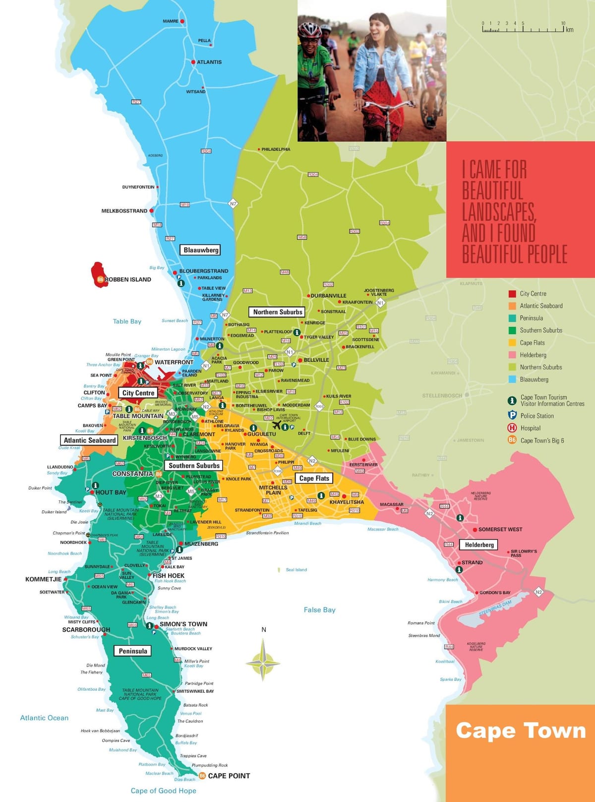 la mappa di Città del Capo periferia