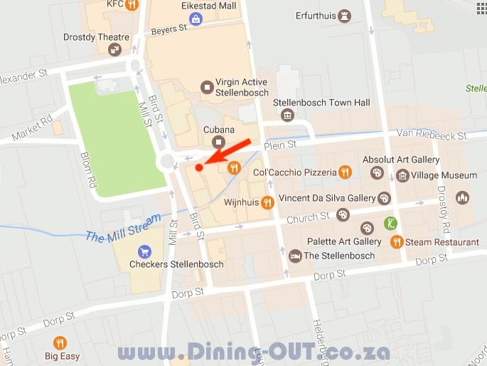 mappa di dorp street, Città del Capo