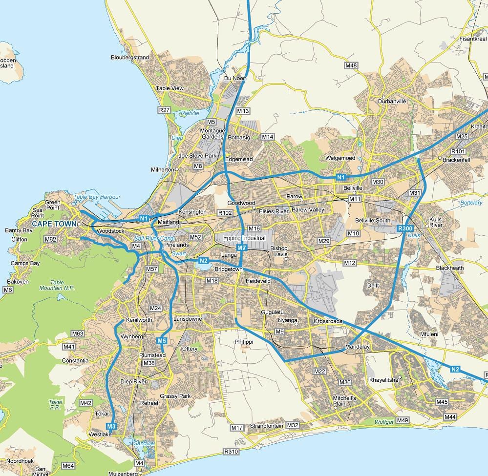 mappa di epping Città del Capo