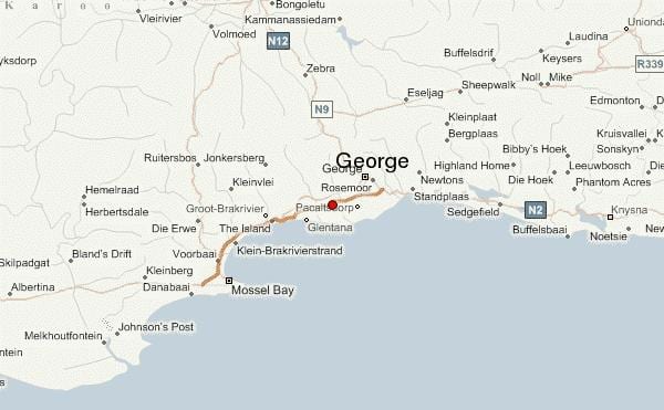 mappa di george Città del Capo