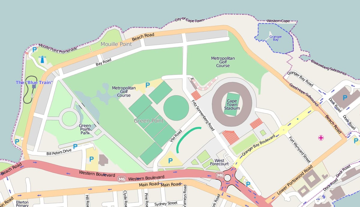 mappa di punto verde comune di campi