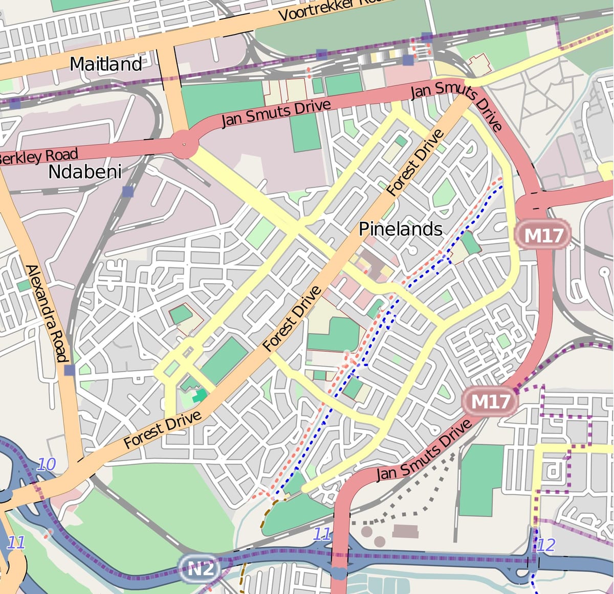 mappa di maitland Città del Capo