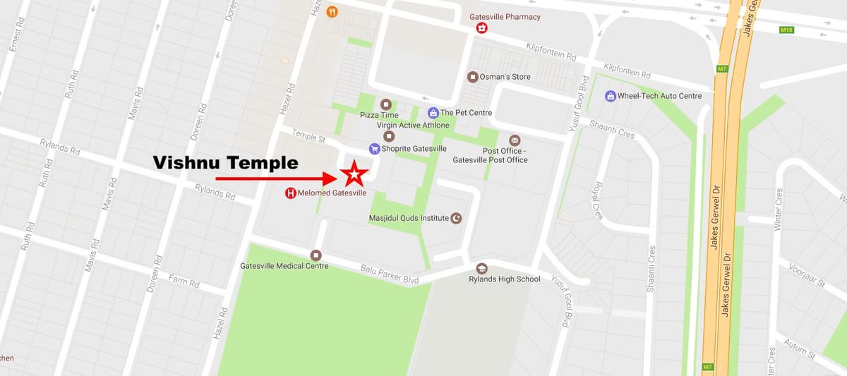 mappa di rylands Città del Capo