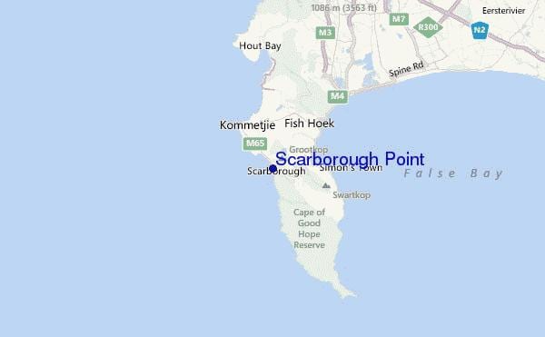 mappa di scarborough Città del Capo