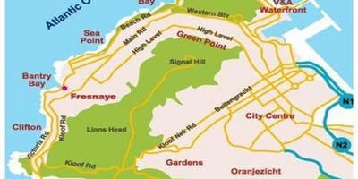 Mappa di bantry bay Città del Capo