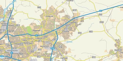 Mappa di brackenfell Città del Capo