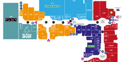 Mappa di capo gate mall