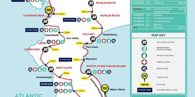 Città del capo bicicletta mappa