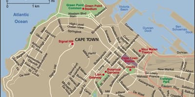 Città di Città del Capo la mappa visualizzatore