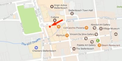 Mappa di dorp street, Città del Capo