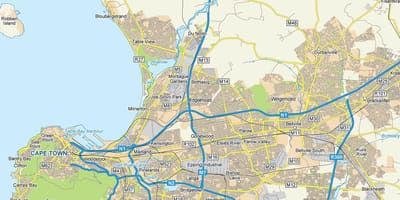 Mappa di edgemead Città del Capo