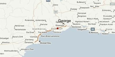 Mappa di george Città del Capo