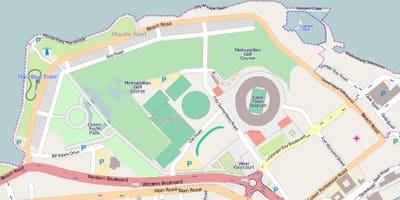 Mappa di punto verde comune di campi