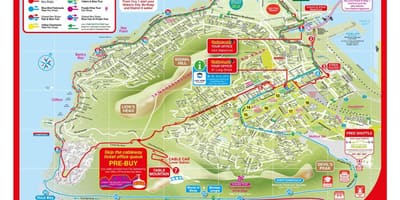 Città del capo hop on hop off bus mappa