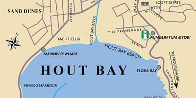 Mappa di hout bay mappa di Città del Capo