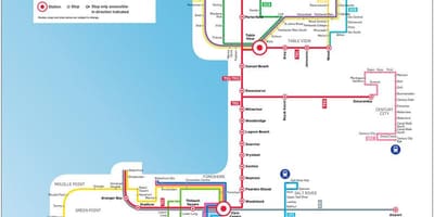 Città del capo myciti autobus mappa