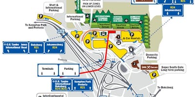 Mappa di or tambo parcheggio