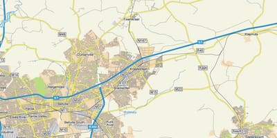 Mappa di kraaifontein Città del Capo