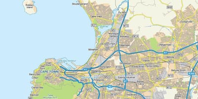 Mappa di milnerton e dintorni