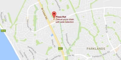 Mappa di sunningdale Città del Capo