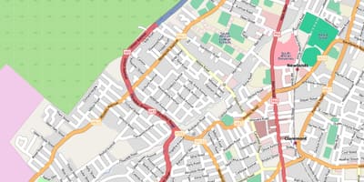 Mappa di newlands stadium di Città del Capo