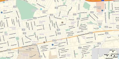 Mappa di parow Città del Capo