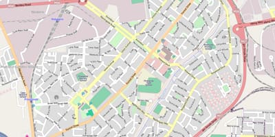 Mappa di pinelands Città del Capo