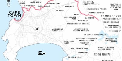 Mappa di richwood Città del Capo 