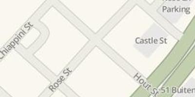 Mappa di rose street Città del Capo