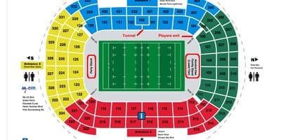 Mappa di Cape Town stadium