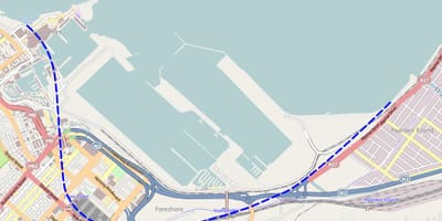 Mappa di strand street, Città del Capo