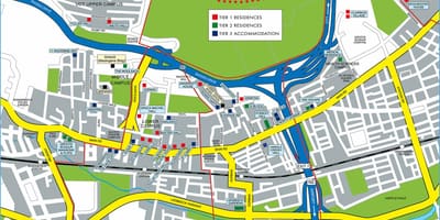 Mappa di università di Città del Capo