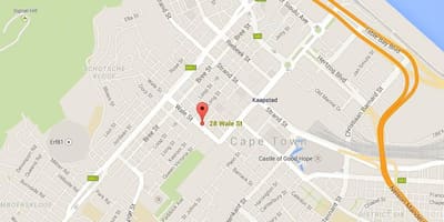 Mappa di wale street, Città del Capo